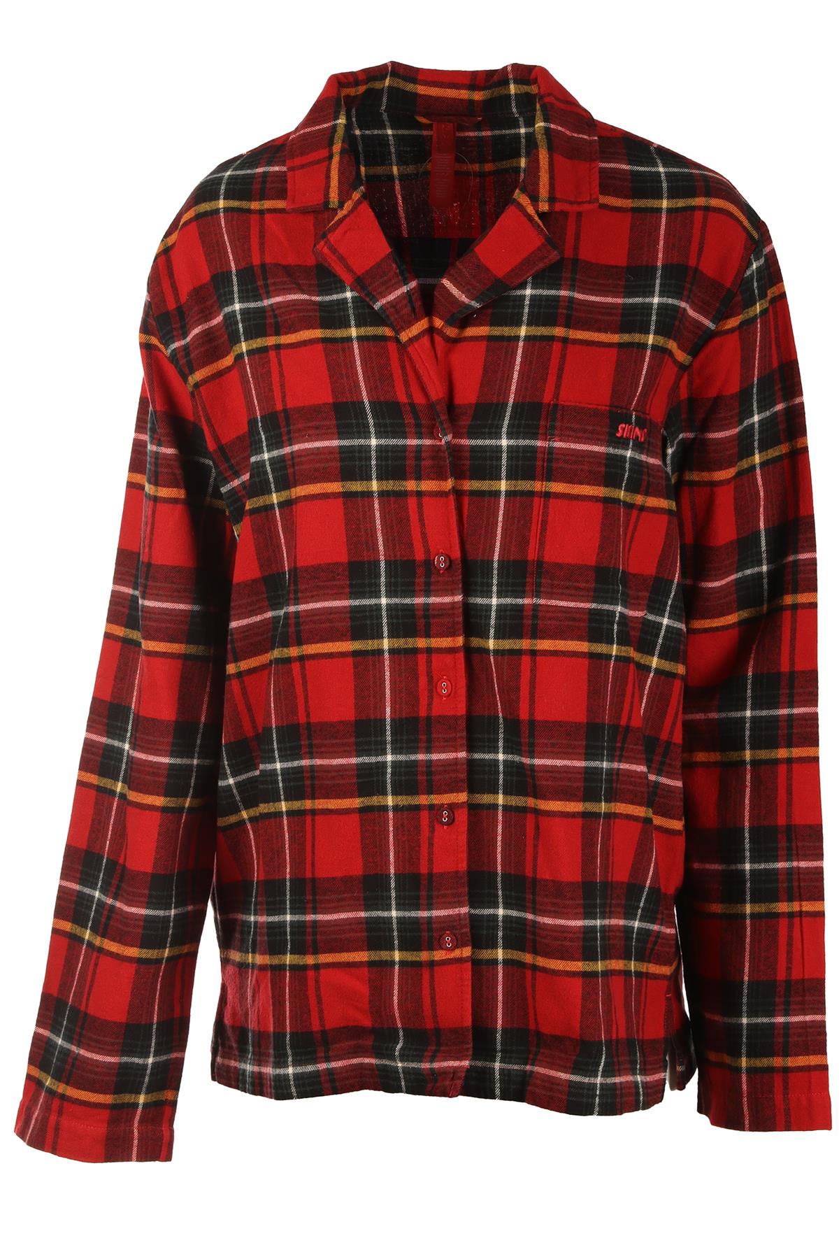 SKIMS RED PYJAMA TOP MEDIUM