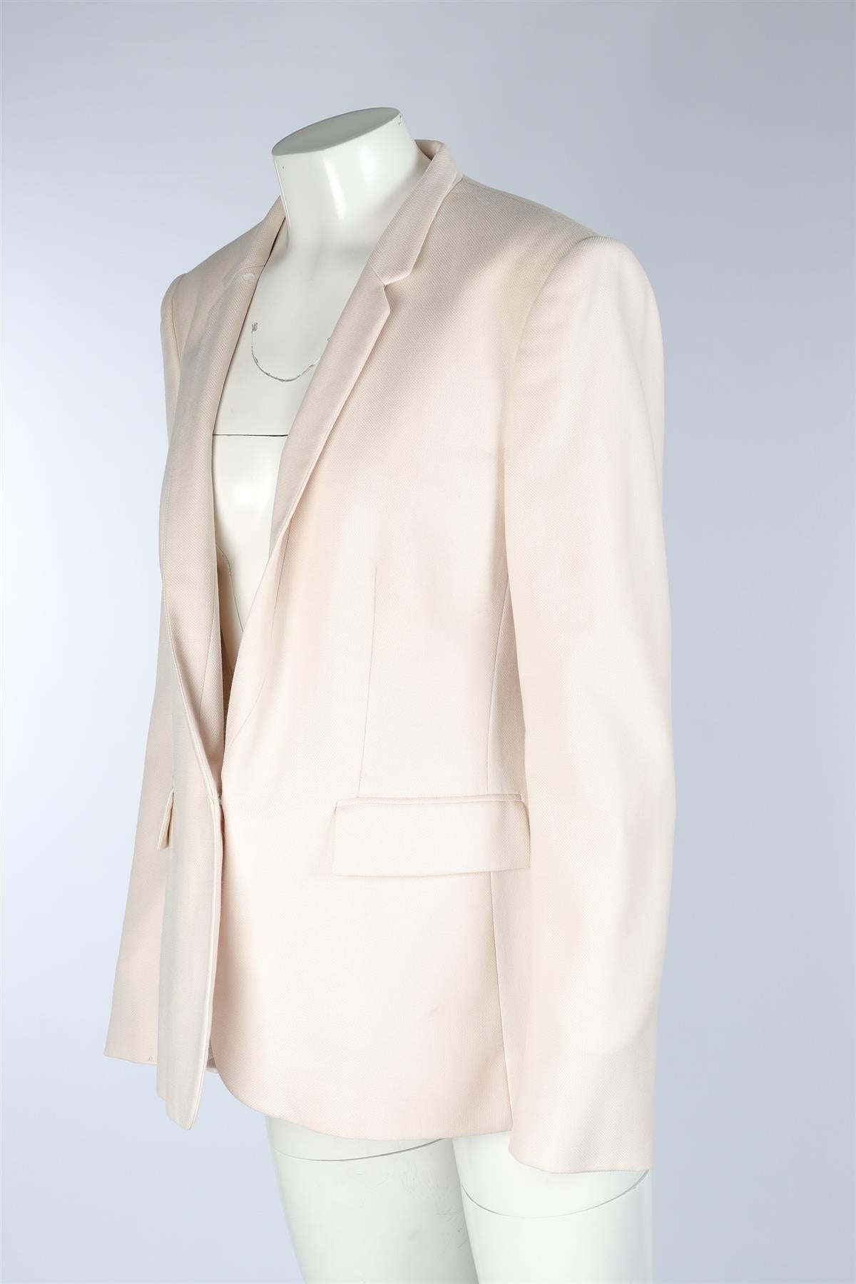 STELLA MCCARTNEY ECRU WOOL BLAZER IT 48 UK 16