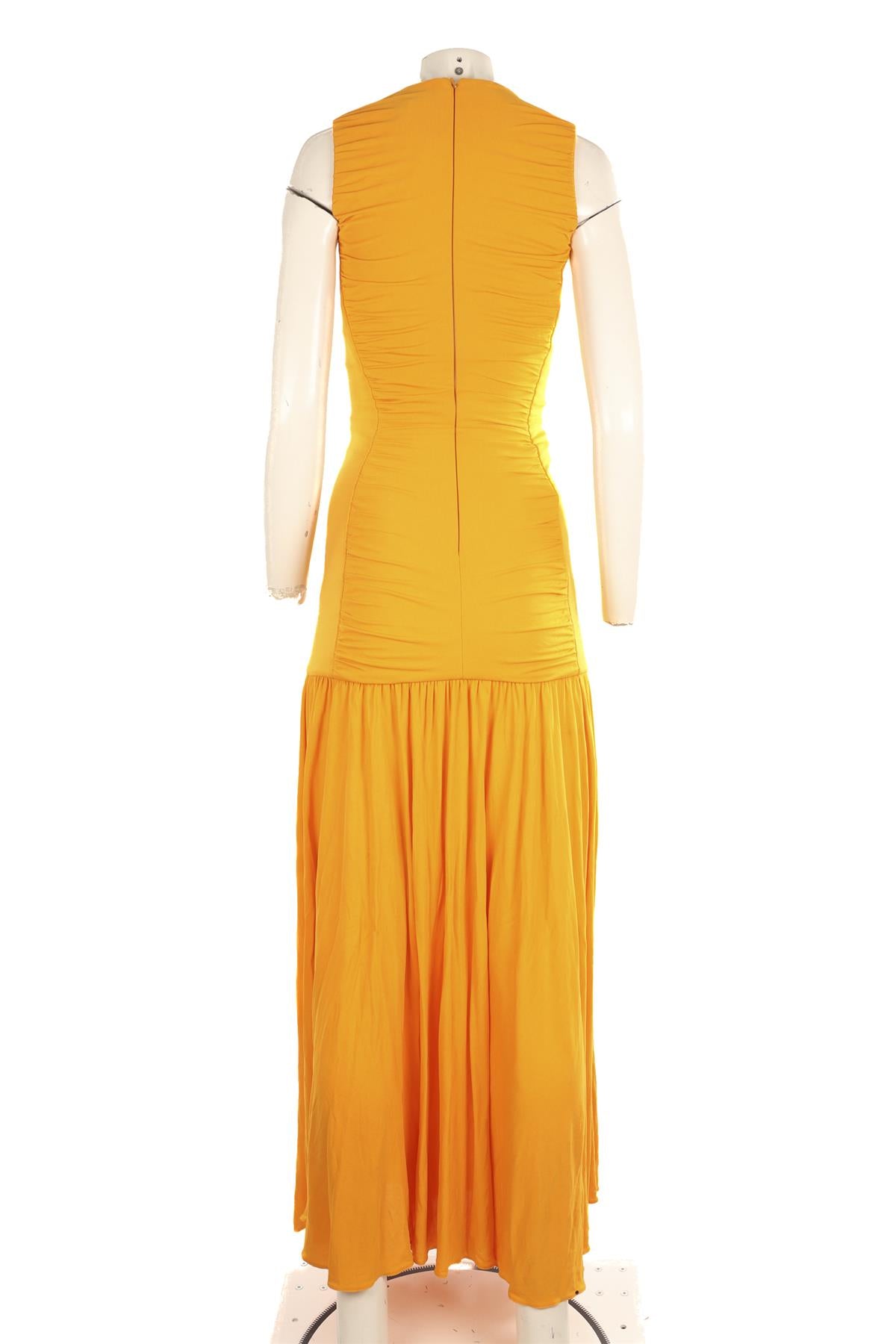 RAEY ORANGE JERSEY MAXI DRESS UK 8