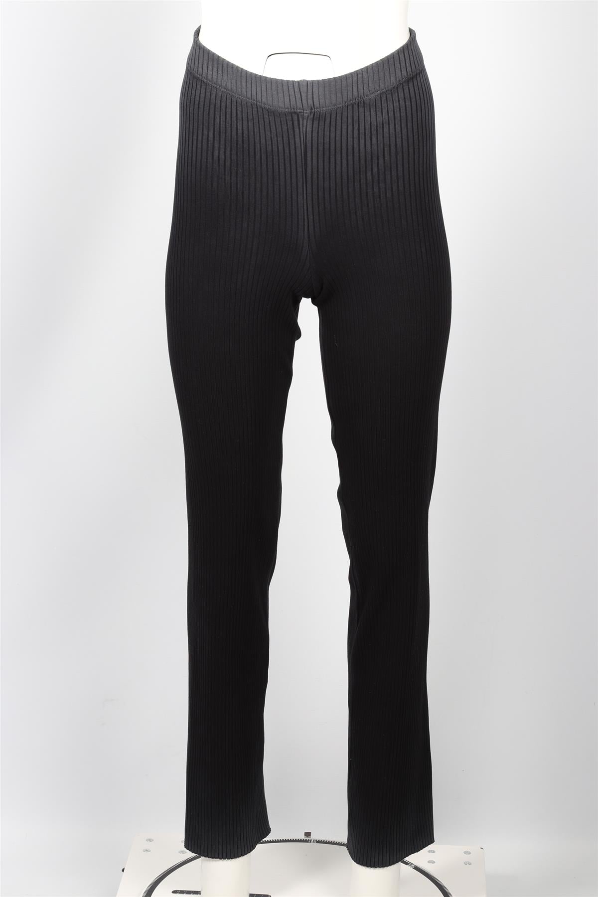 COTTON CITIZEN BLACK AND GREY COTTON STRAIGHT LEG PANTS SMALL