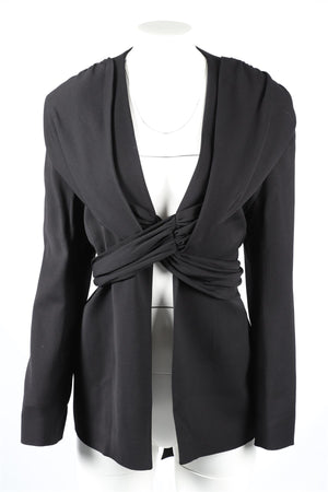 TOVE BLACK WOOL JACKET FR 40 UK 12