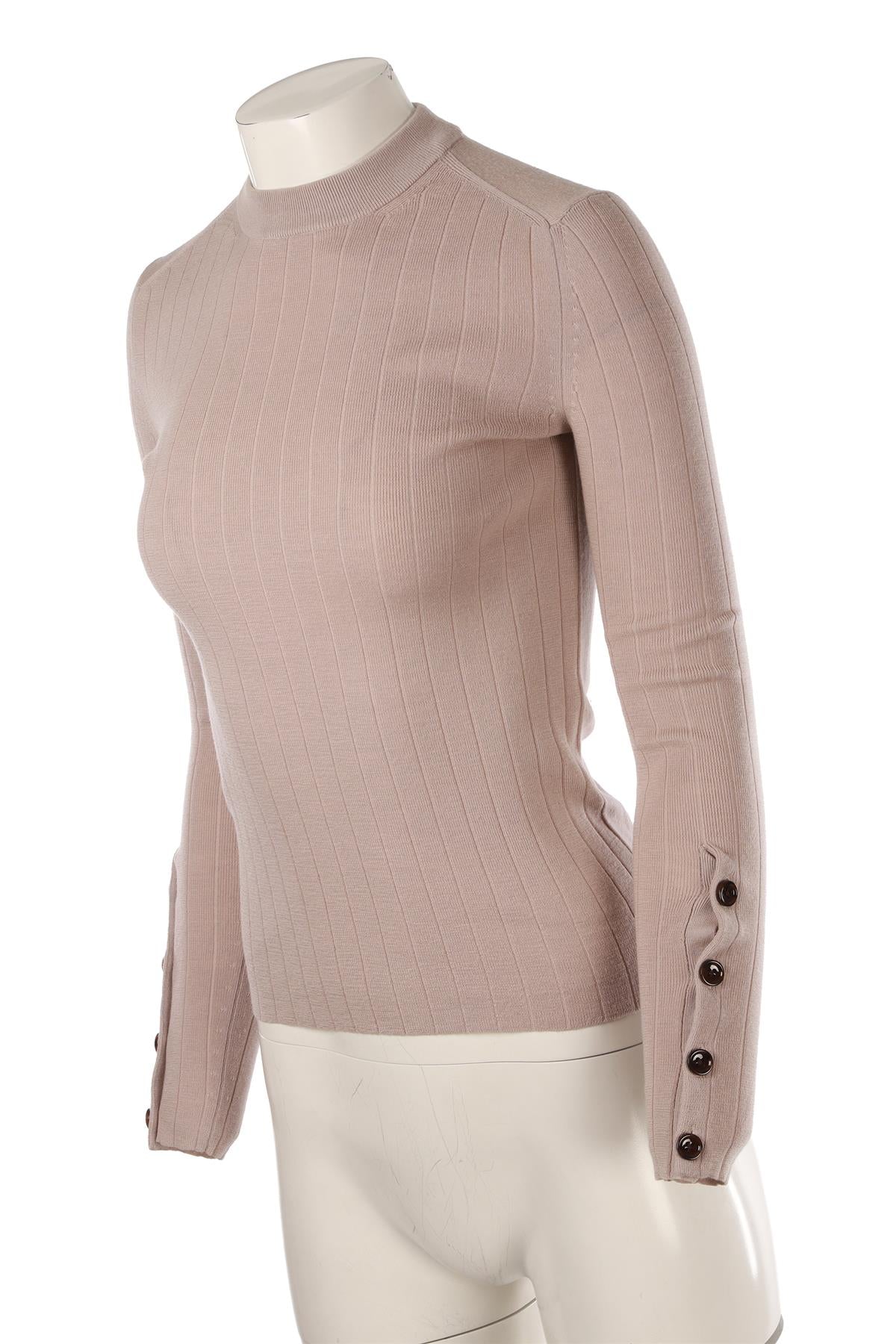 BEIGE WOOL SWEATER