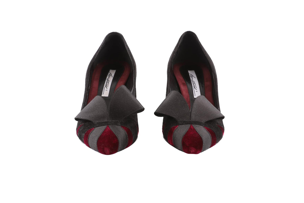 BRIAN ATWOOD BLACK SUEDE PUMPS EU 36.5 UK 3.5 US 6.5