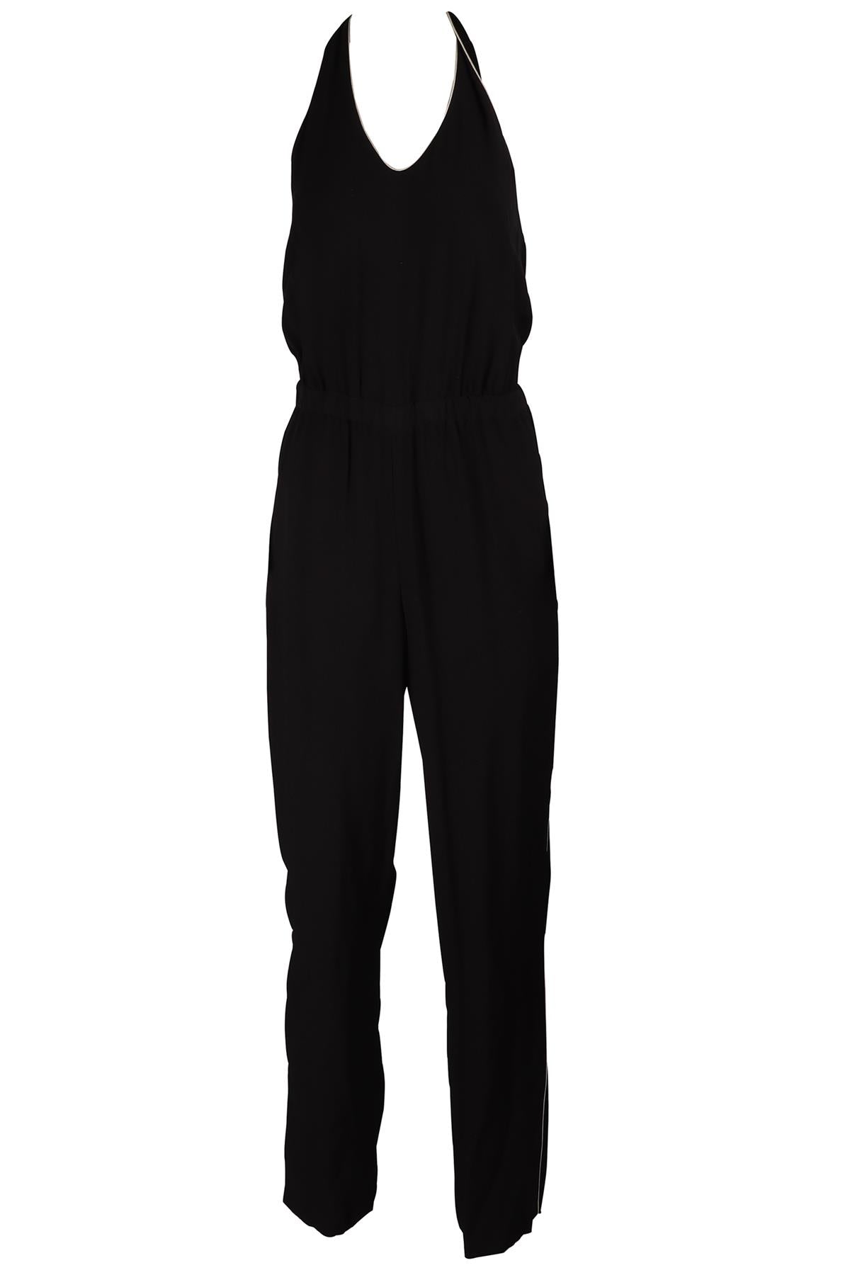GIORGIO ARMANI BLACK CREPE JUMPSUIT IT 42 UK 10