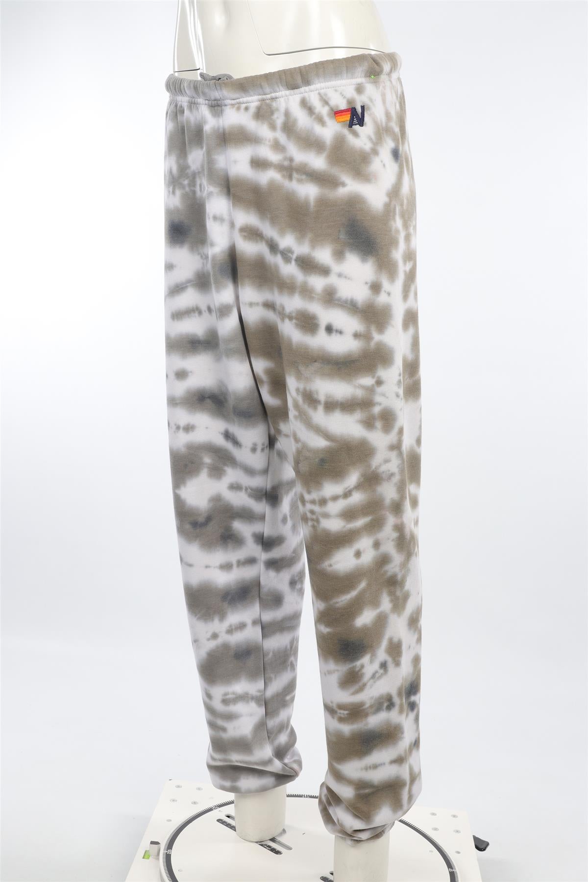 AVIATOR NATION GREEN COTTON TRACK PANTS MEDIUM