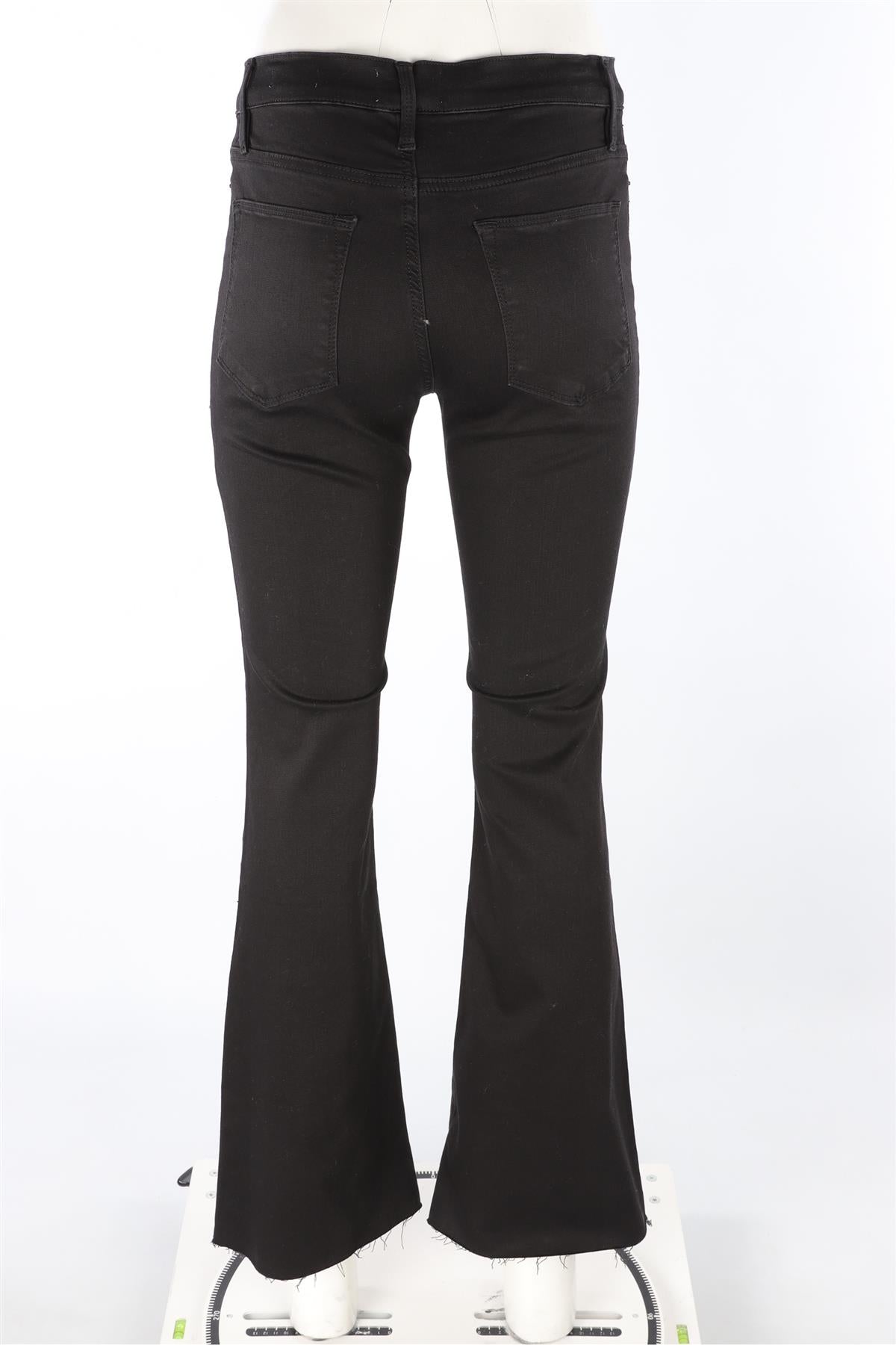 FRAME BLACK HIGH RISE FLARED JEANS W29 UK 10-12