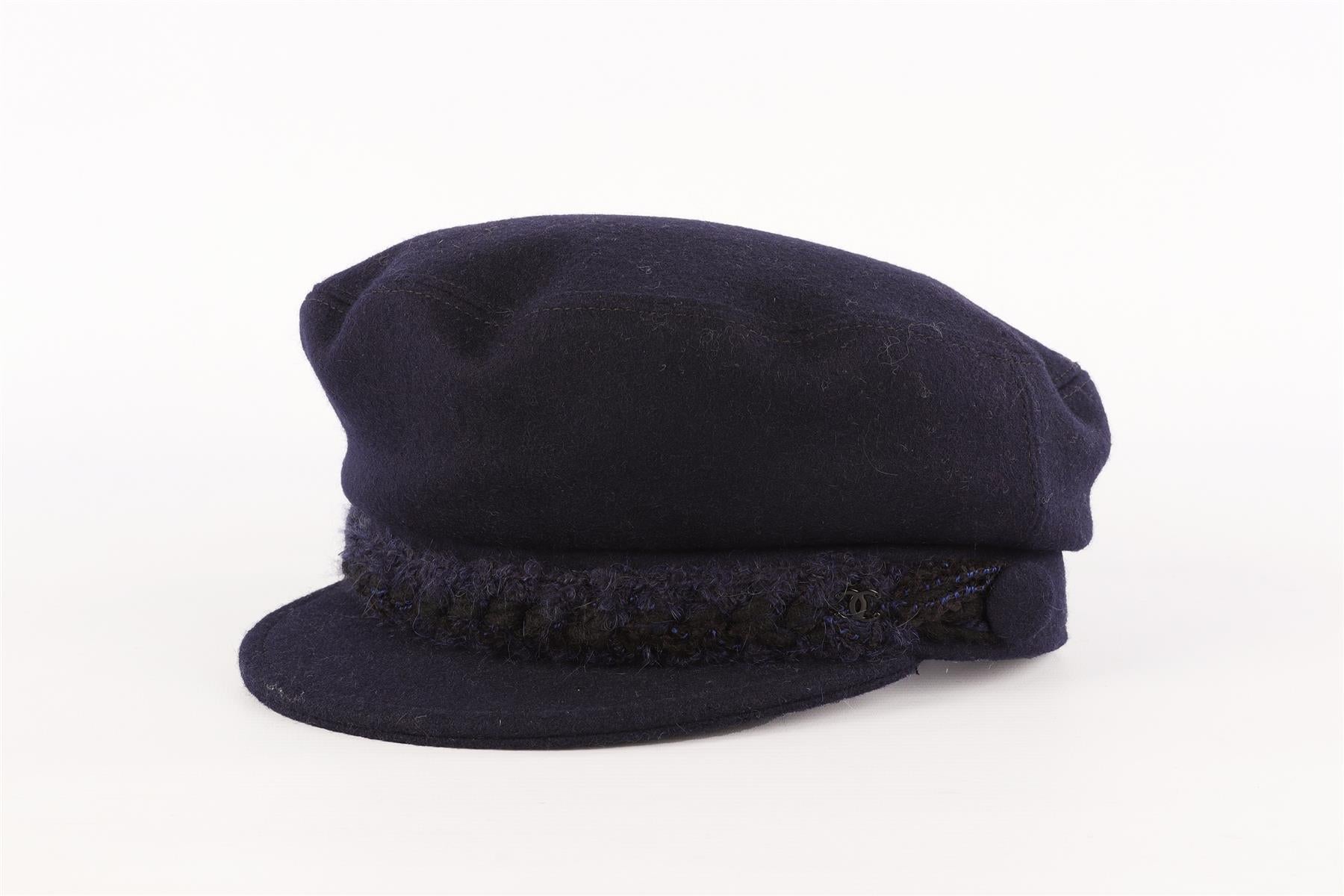 CHANEL NAVY 2019 WOOL CAP MEDIUM
