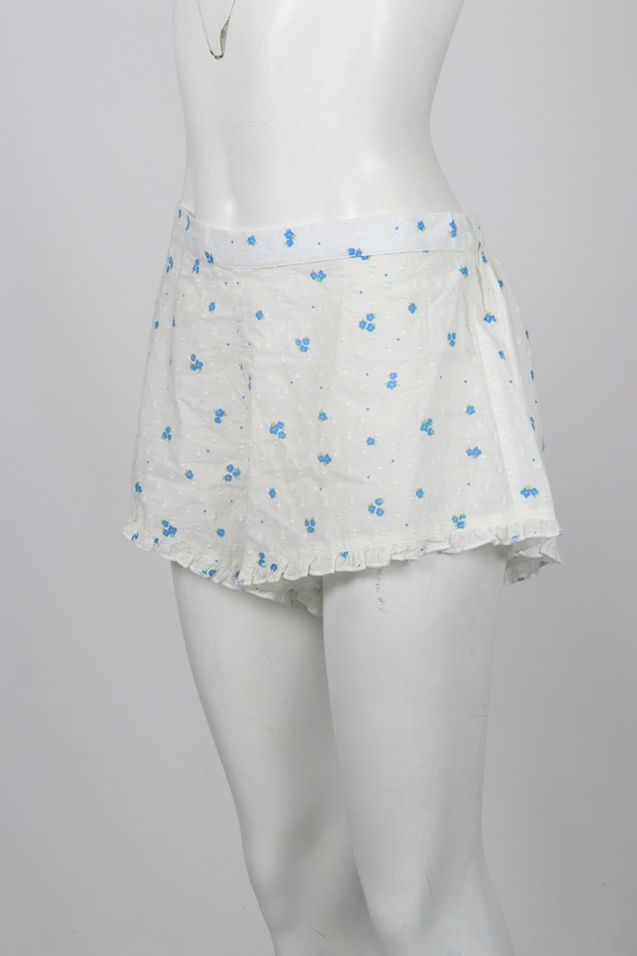 RIXO FLORAL PRINTED COTTON SHORTS UK 10