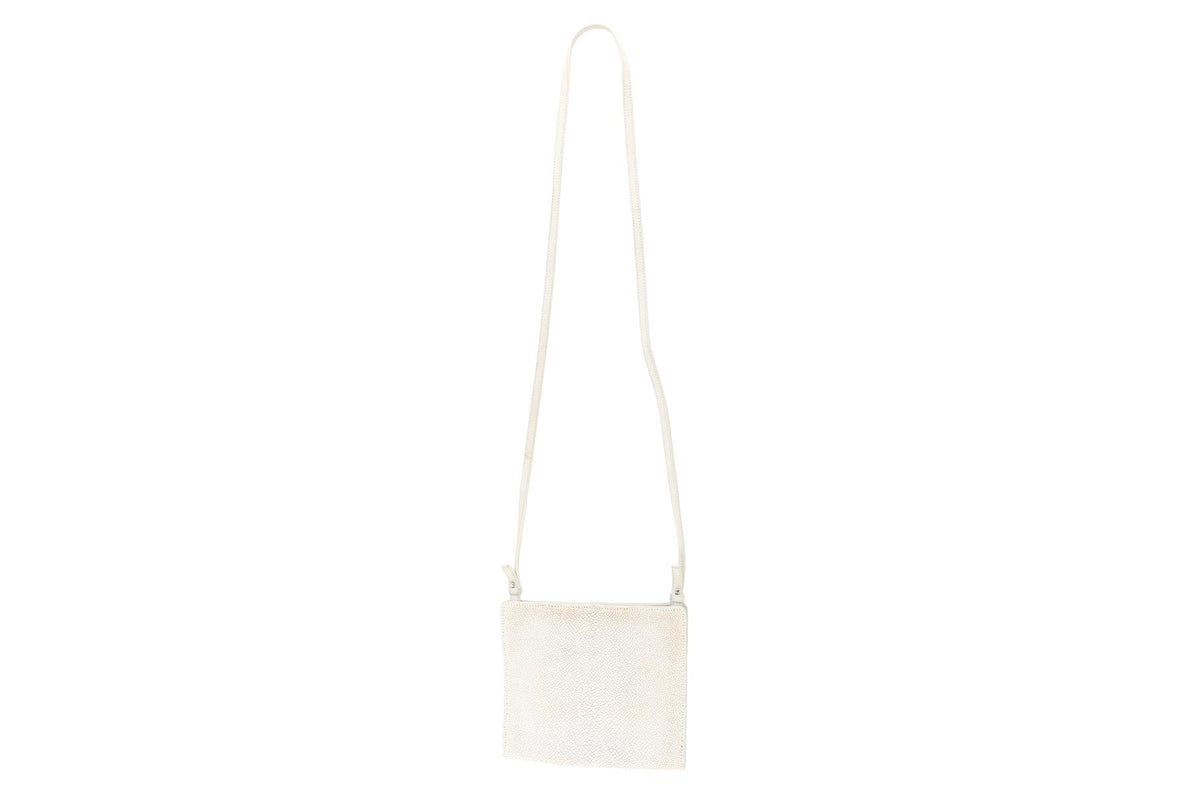 JIL SANDER ECRU STINGRAY CROSSBODY BAG