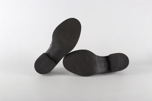 PRADA BLACK LEATHER LOAFERS EU 35