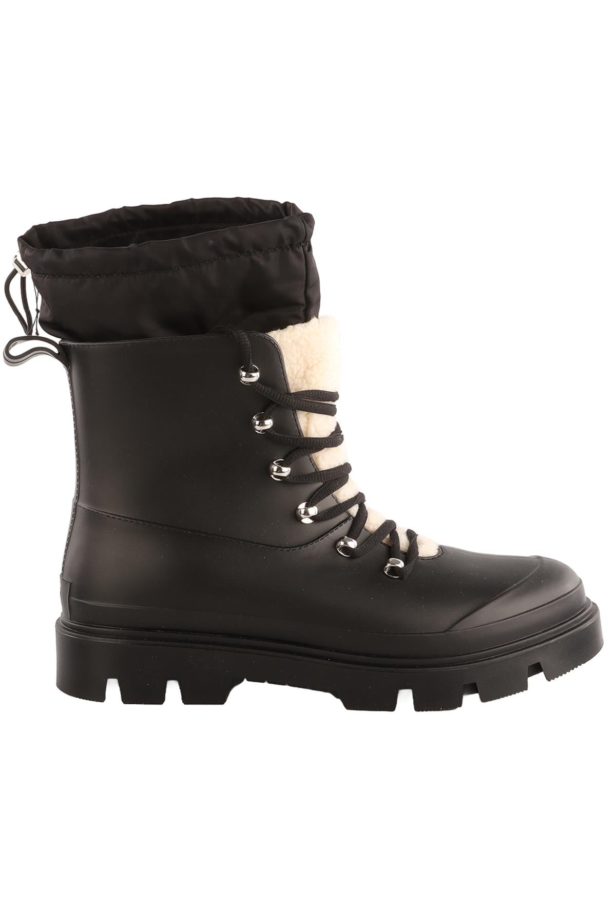 MARC FISHER BLACK RUBBER BOOTS EU 39 UK 6 US 9
