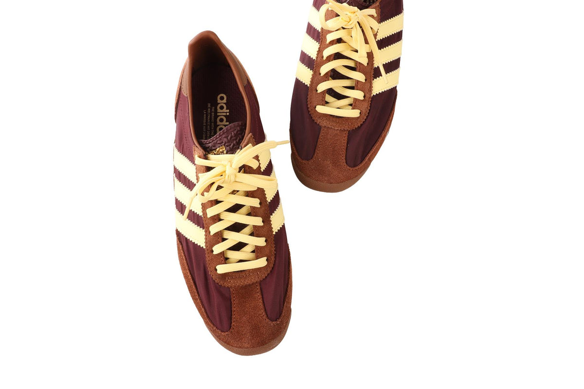 ADIDAS BURGUNDY SL 72 MAROON ALMOST YELLOW SNEAKERS EU 39 UK 6 US 9