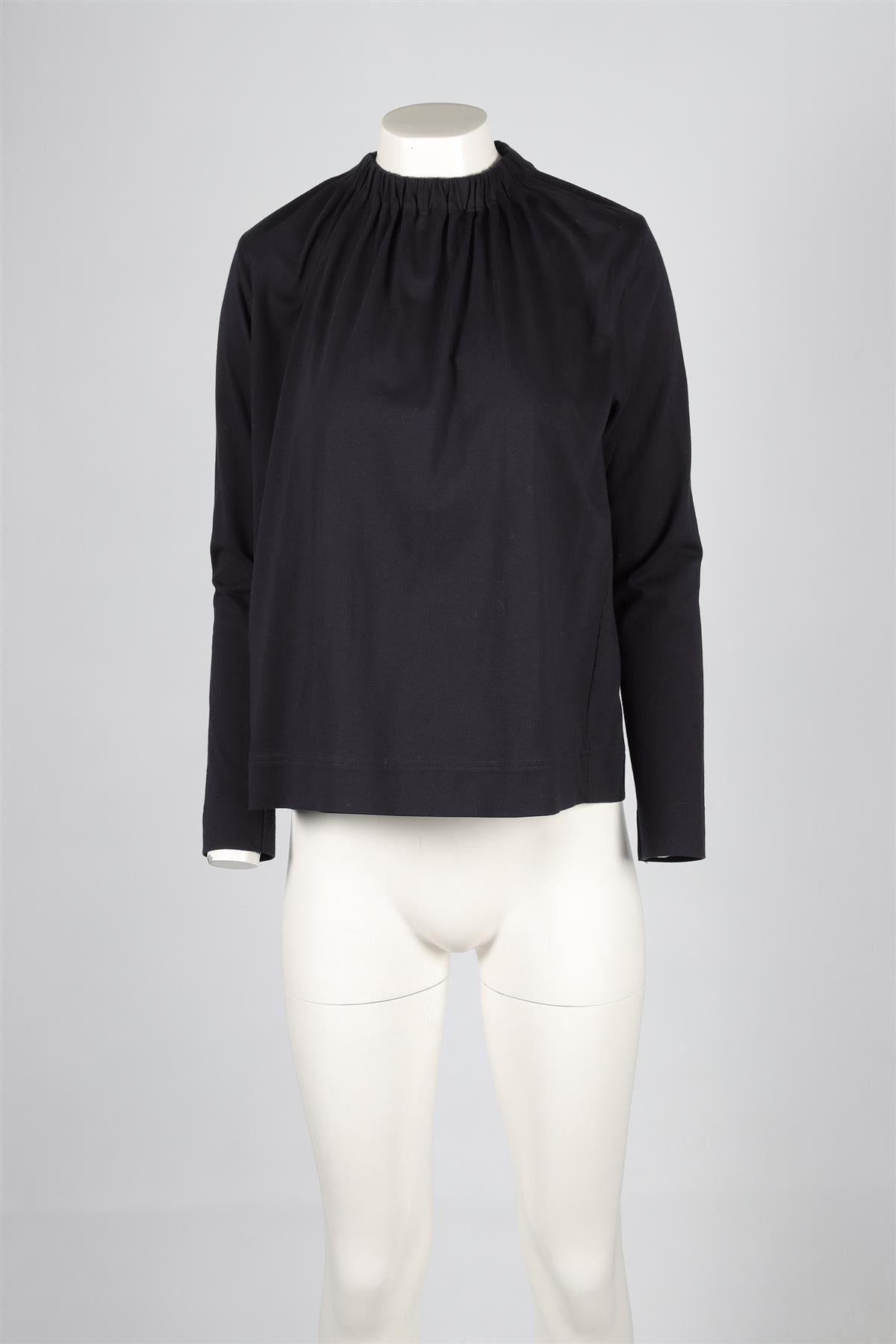 MARNI NAVY COTTON TOP IT 42 UK 10