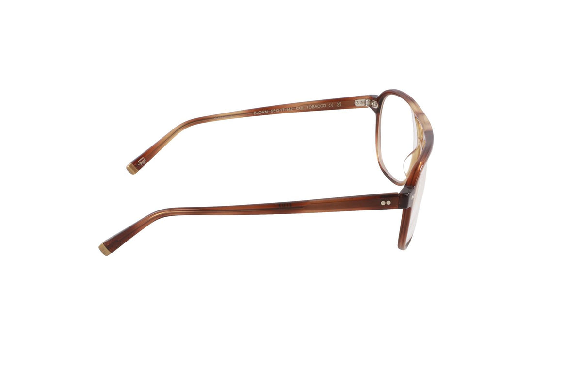 MOSCOT BROWN PILOT STYLE ACETATE GLASSES