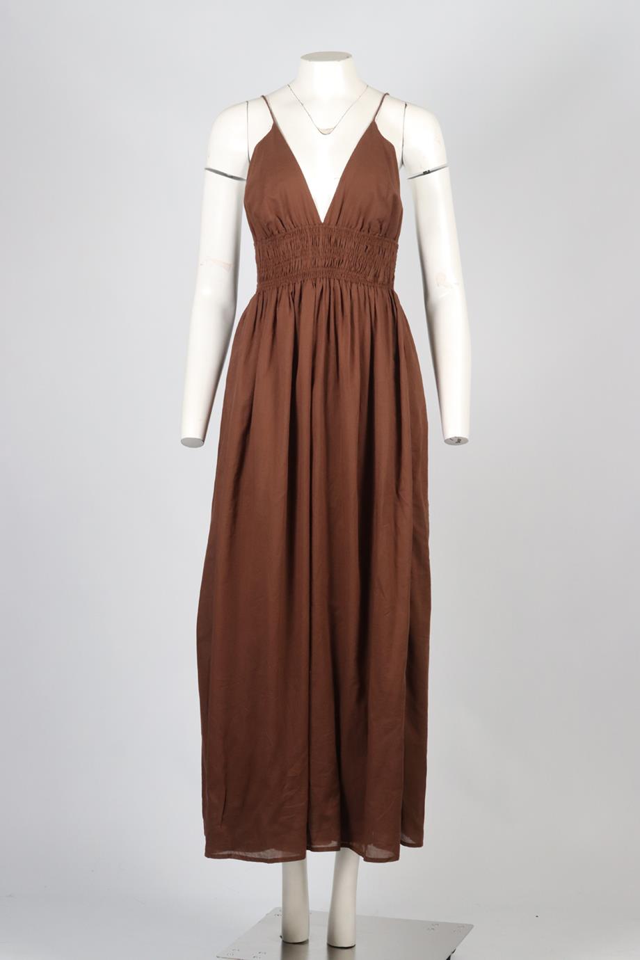 FAITHFULL THE BRAND COTTON MAXI DRESS XLARGE