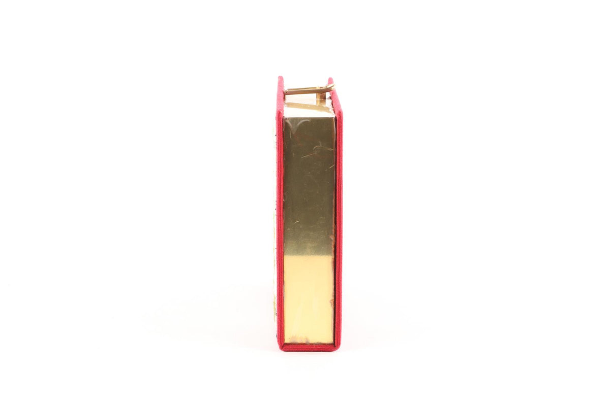 OLYMPIA LE TAN RED FOREST HANSEL AND GRETEL FABRIC CLUTCH