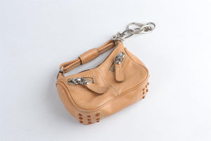 TOD'S BEIGE LEATHER COIN PURSE
