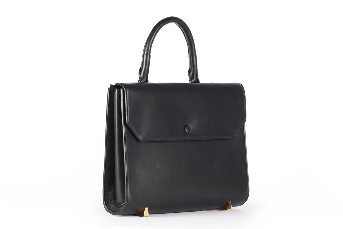 ALEXANDER WANG BLACK LEATHER TOTE BAG