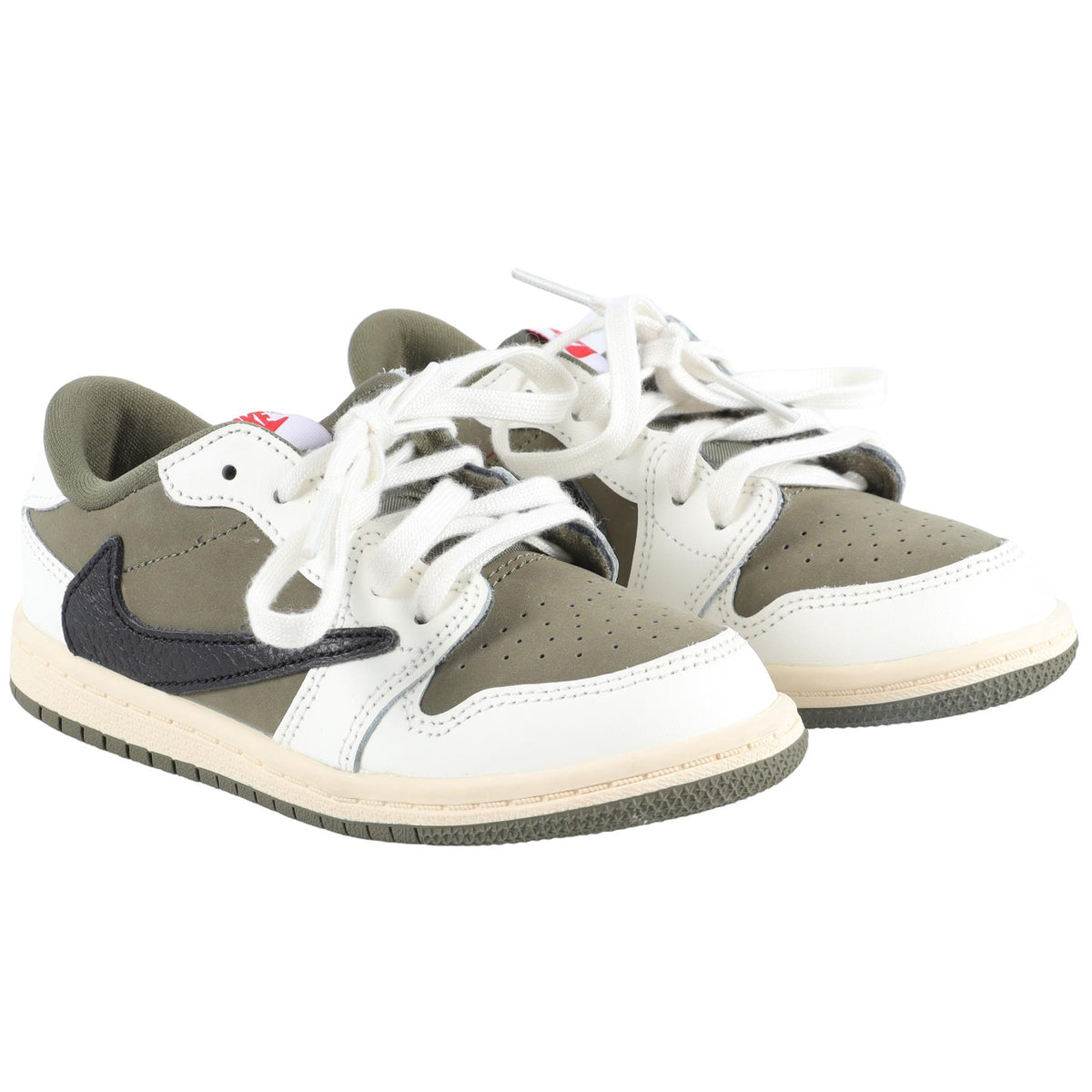 NIKE GREEN BOYS SUEDE TRAINERS EU 27 UK 9.5 US 10