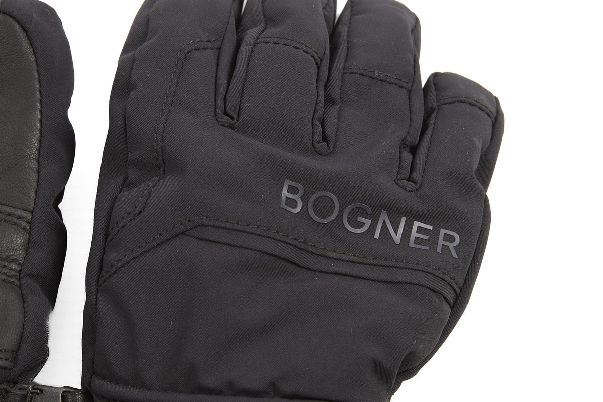 BOGNER BLACK KIDS GIRLS SKI GLOVES 8-9 YEARS