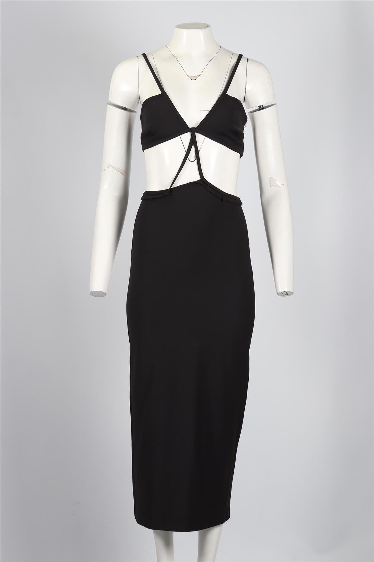 CHRISTOPHER ESBER WOOL BLEND MAXI DRESS UK 8