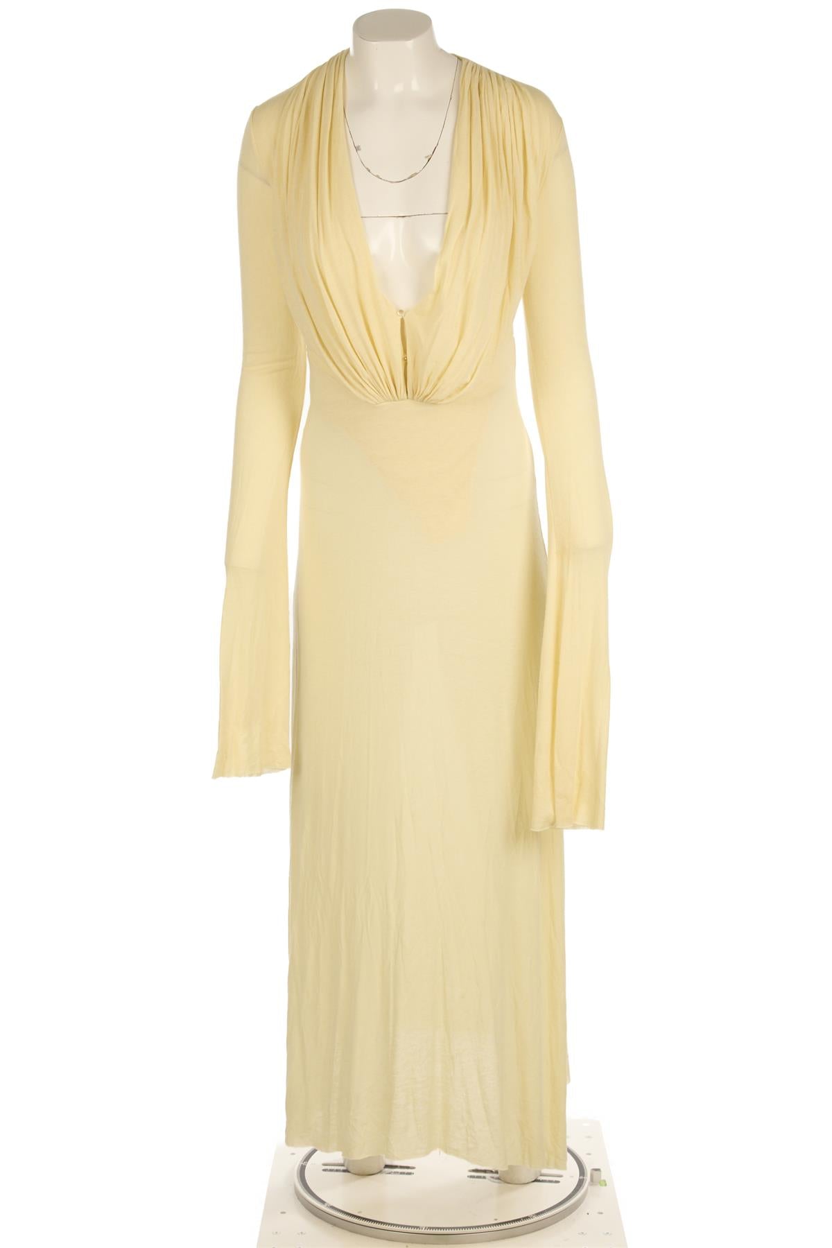 MANURI YELLOW JERSEY MAXI DRESS SMALL