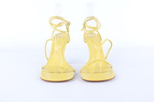 BOTTEGA VENETA YELLOW LEATHER SANDALS EU 38 UK 5 US 8