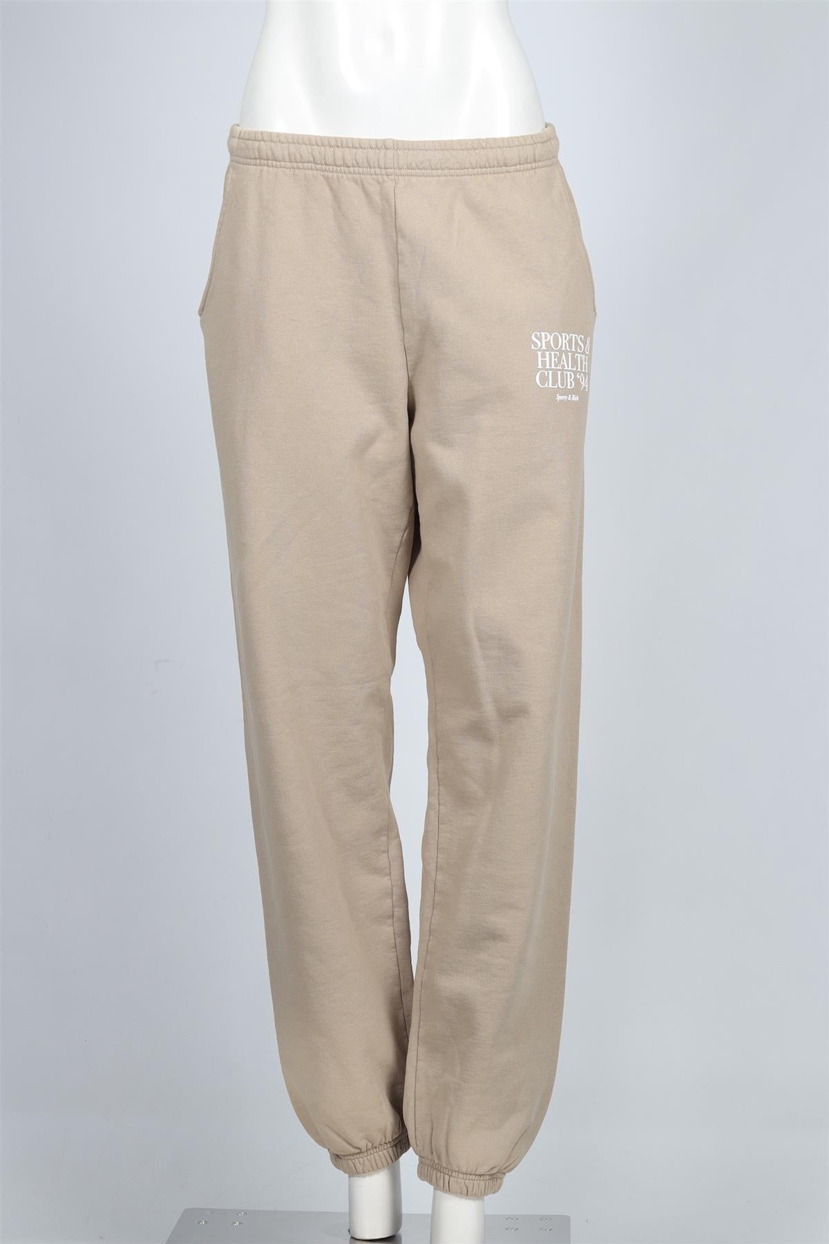 SPORTY & RICH COTTON BLEND TRACK PANTS MEDIUM