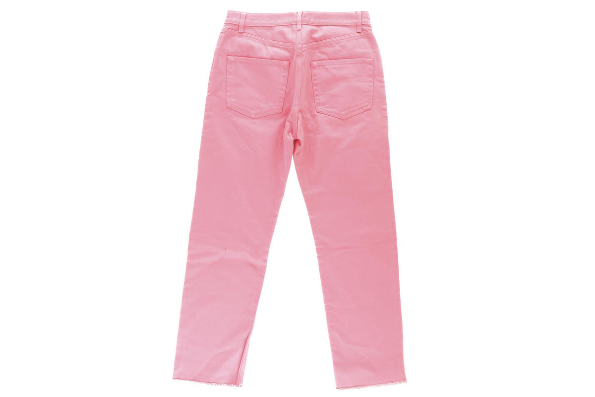 CÉLINE PINK HIGH RISE STRAIGHT LEG JEANS FR 36 UK 8