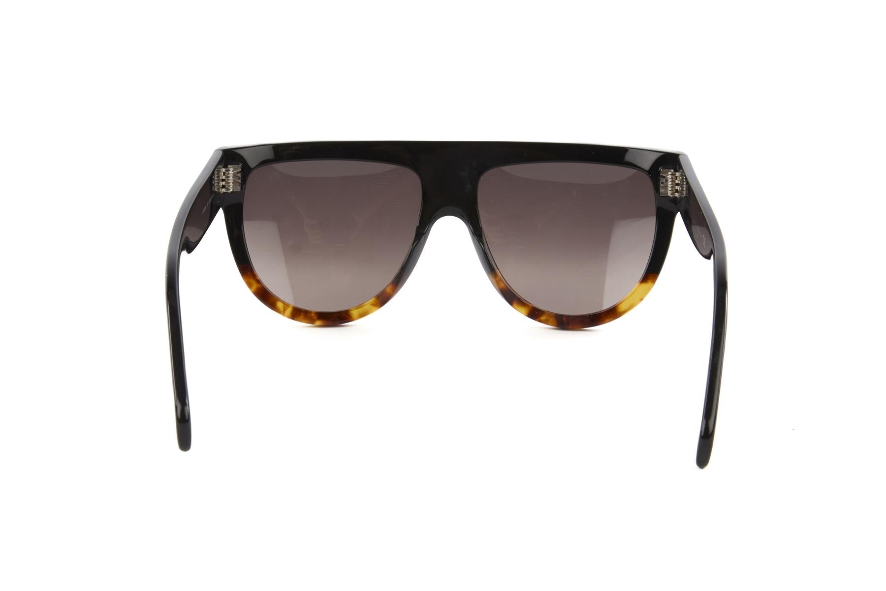 CELINE BLACK D FRAME ACETATE SUNGLASSES