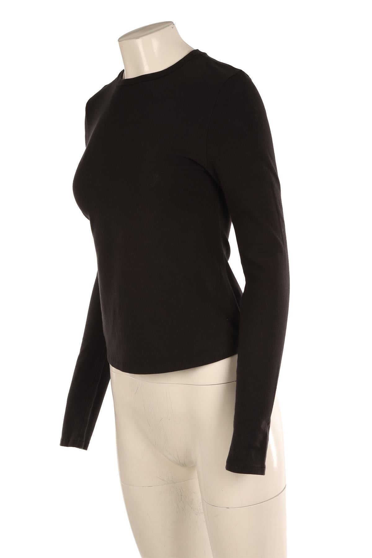 SKIMS BLACK COTTON TOP LARGE