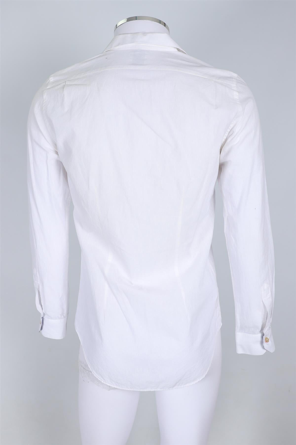 PAUL SMITH WHITE MEN'S LINEN SHIRT SMALL