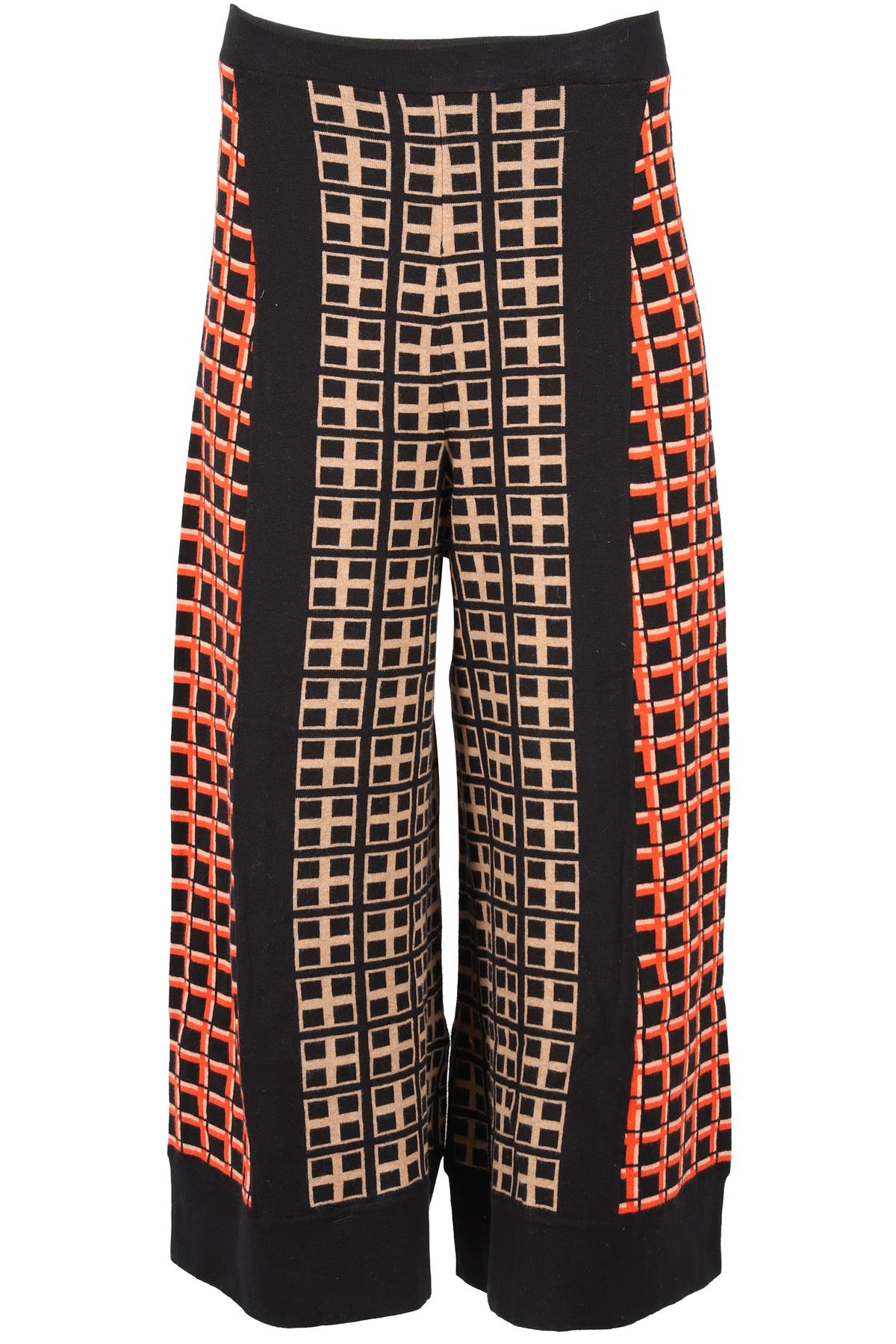 TEMPERLEY LONDON BLACK COTTON WIDE LEG PANTS SMALL