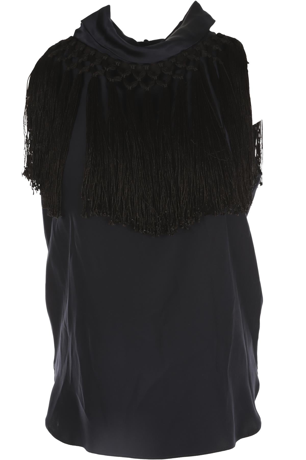 ALTUZARRA NAVY SILK TOP IT 38 UK 6