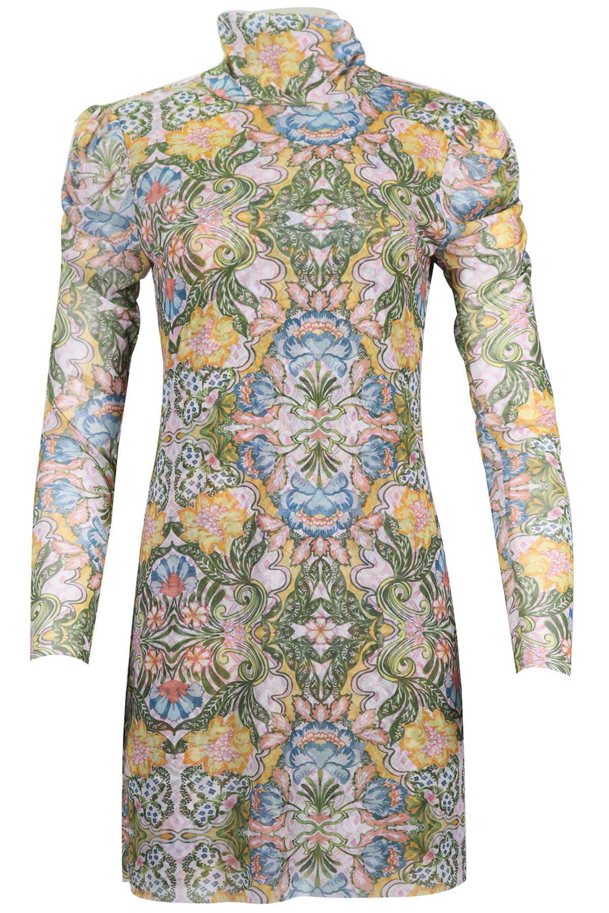 MISA LOS ANGELES MESH MINI DRESS MEDIUM