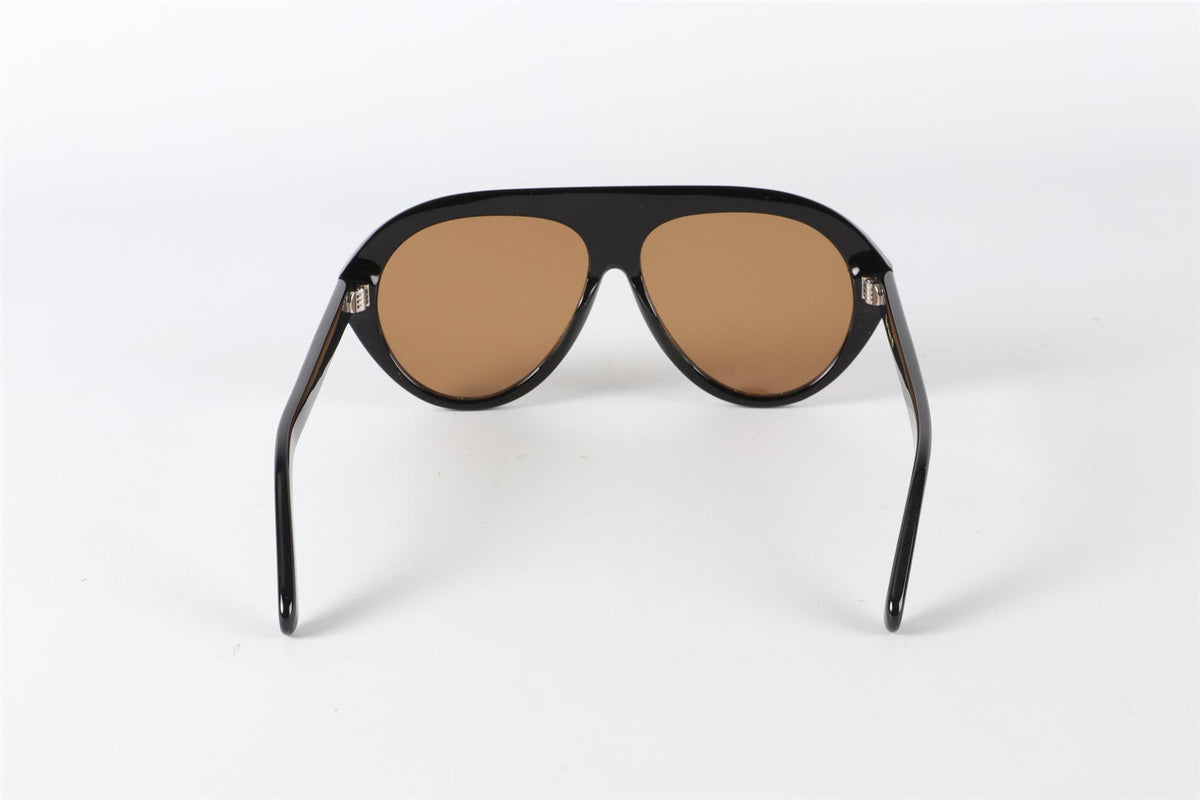 PAST MIDNIGHT BLACK ACETATE SUNGLASES