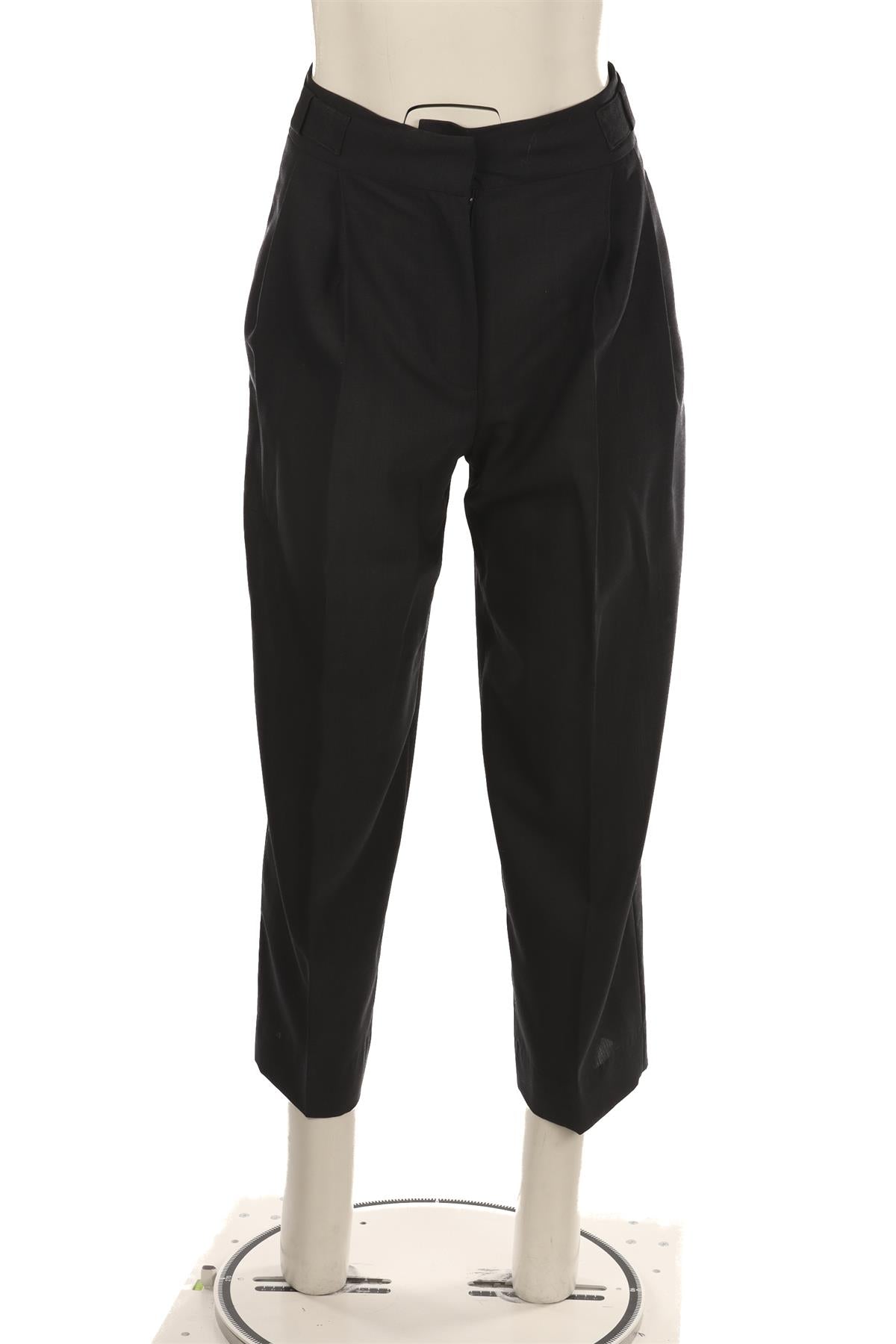 REJINA PYO NAVY WOOL TAPERED PANTS UK 8
