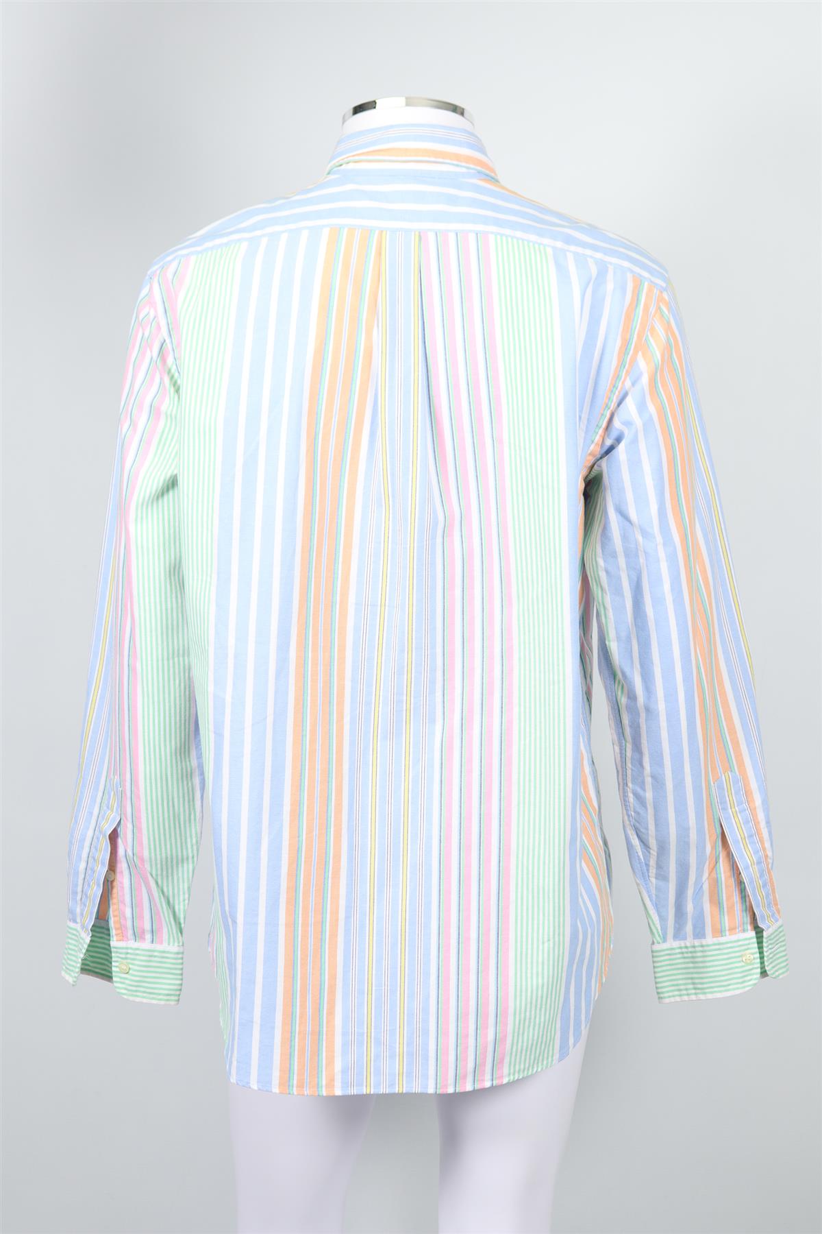 RALPH LAUREN MEN'S STRIPED COTTON SHIRT XLARGE