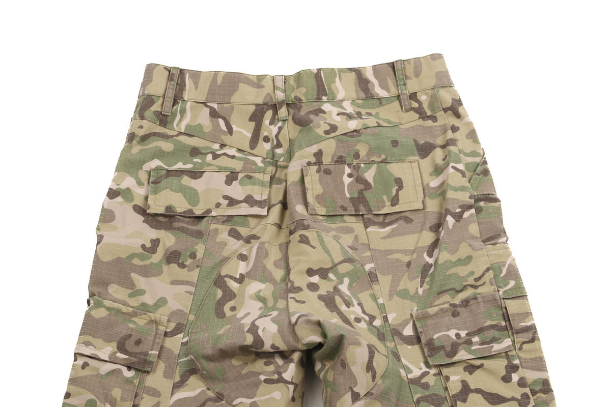 VETEMENTS GREEN COTTON TAPERED PANTS MEDIUM