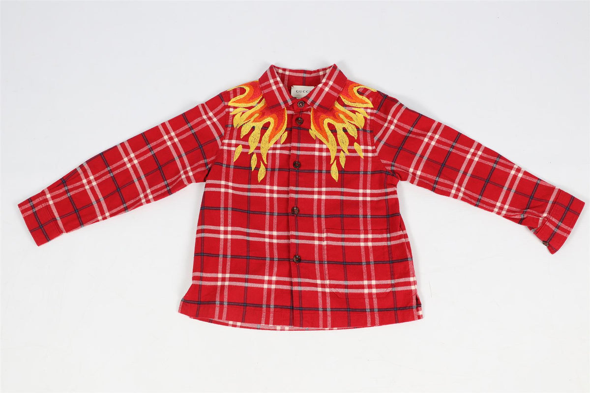 GUCCI KIDS BOYS COTTON SHIRT 4 YEARS