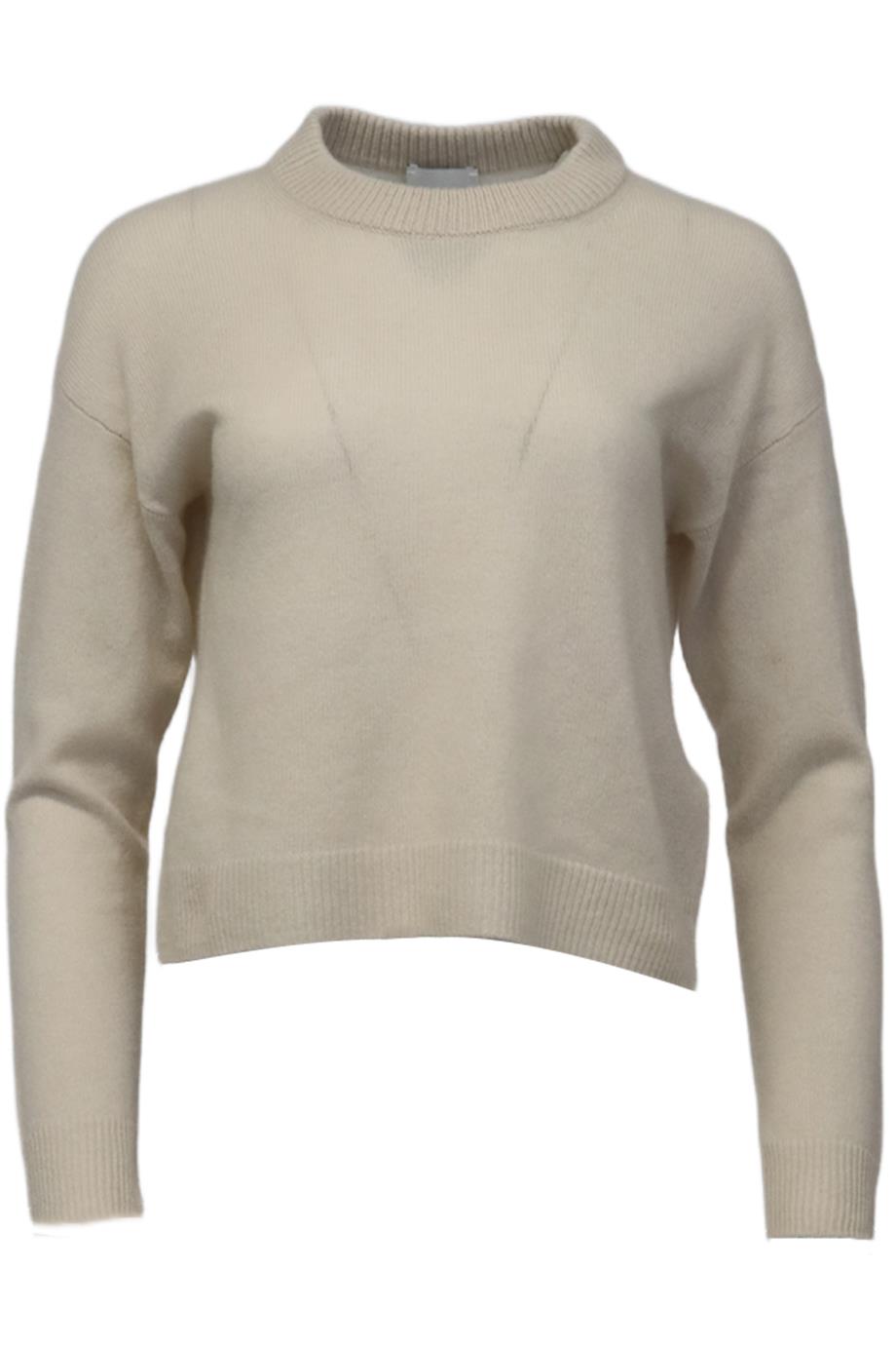 ALLUDE WOOL AND CASHMERE BLEND SWEATER SMALL