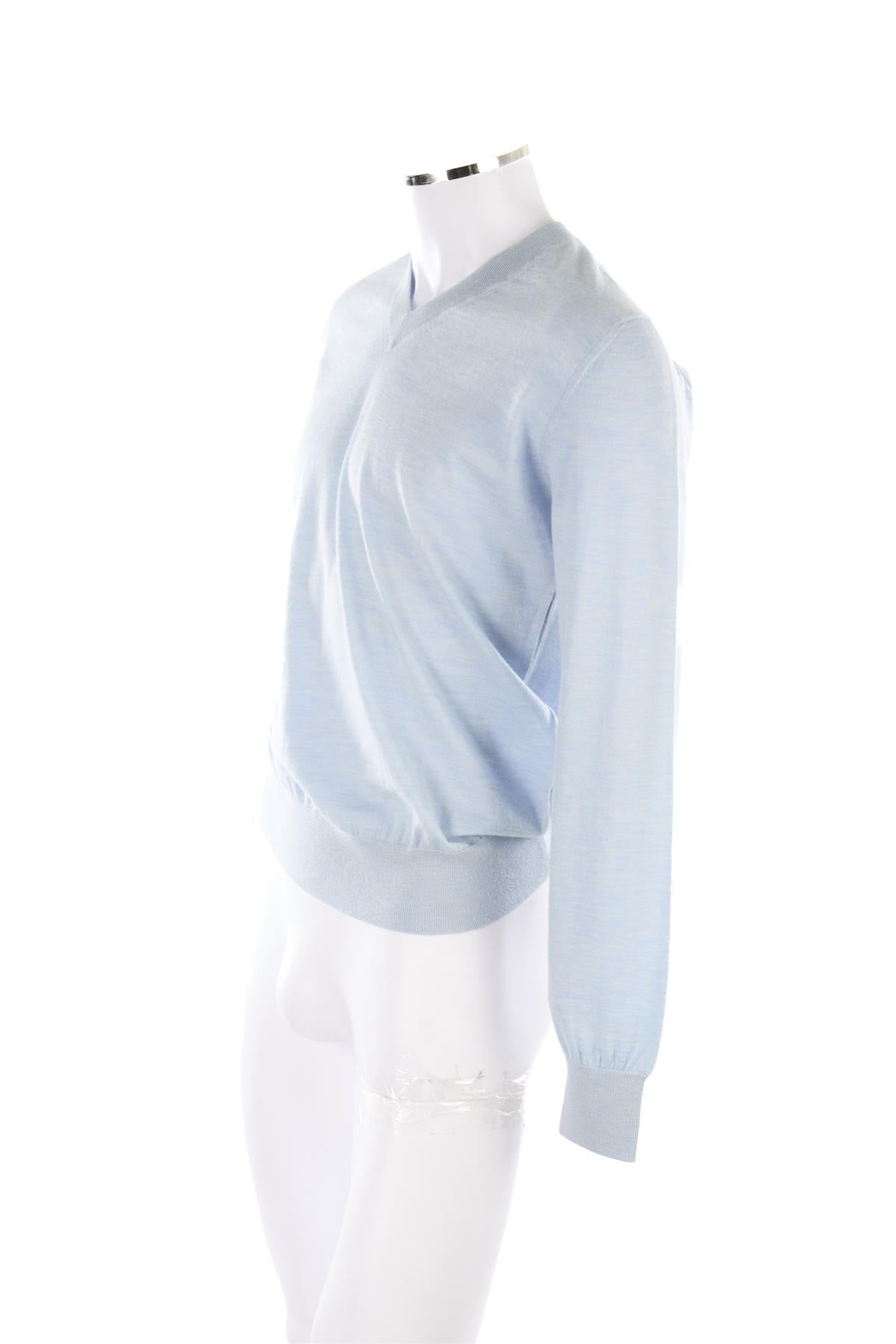 DOLCE & GABBANA BLUE MEN'S CASHMERE SWEATER UK/US 38 FR 48 IT 48