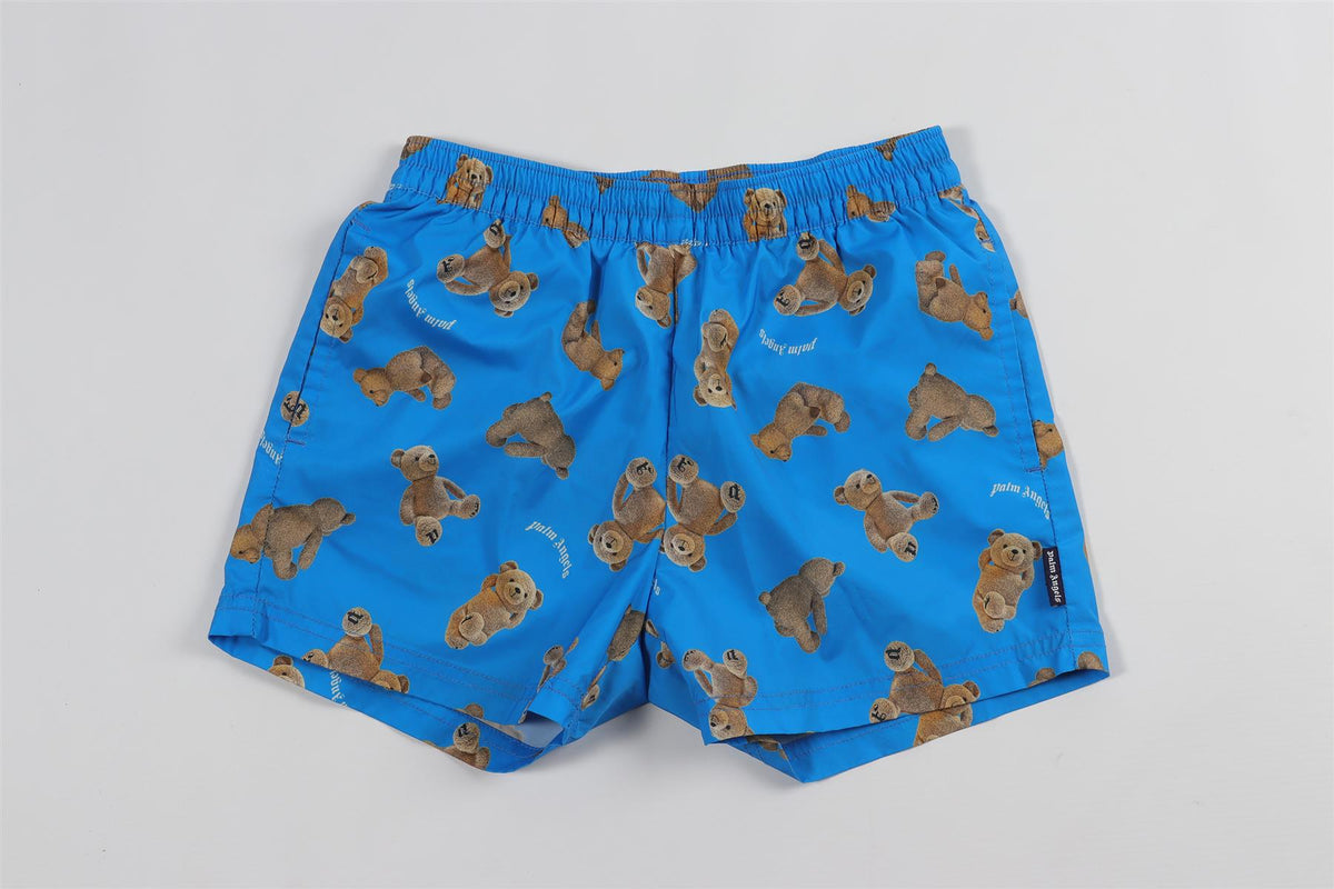 PALM ANGELS BLUE KIDS BOYS SWIM SHORTS 8 YEARS