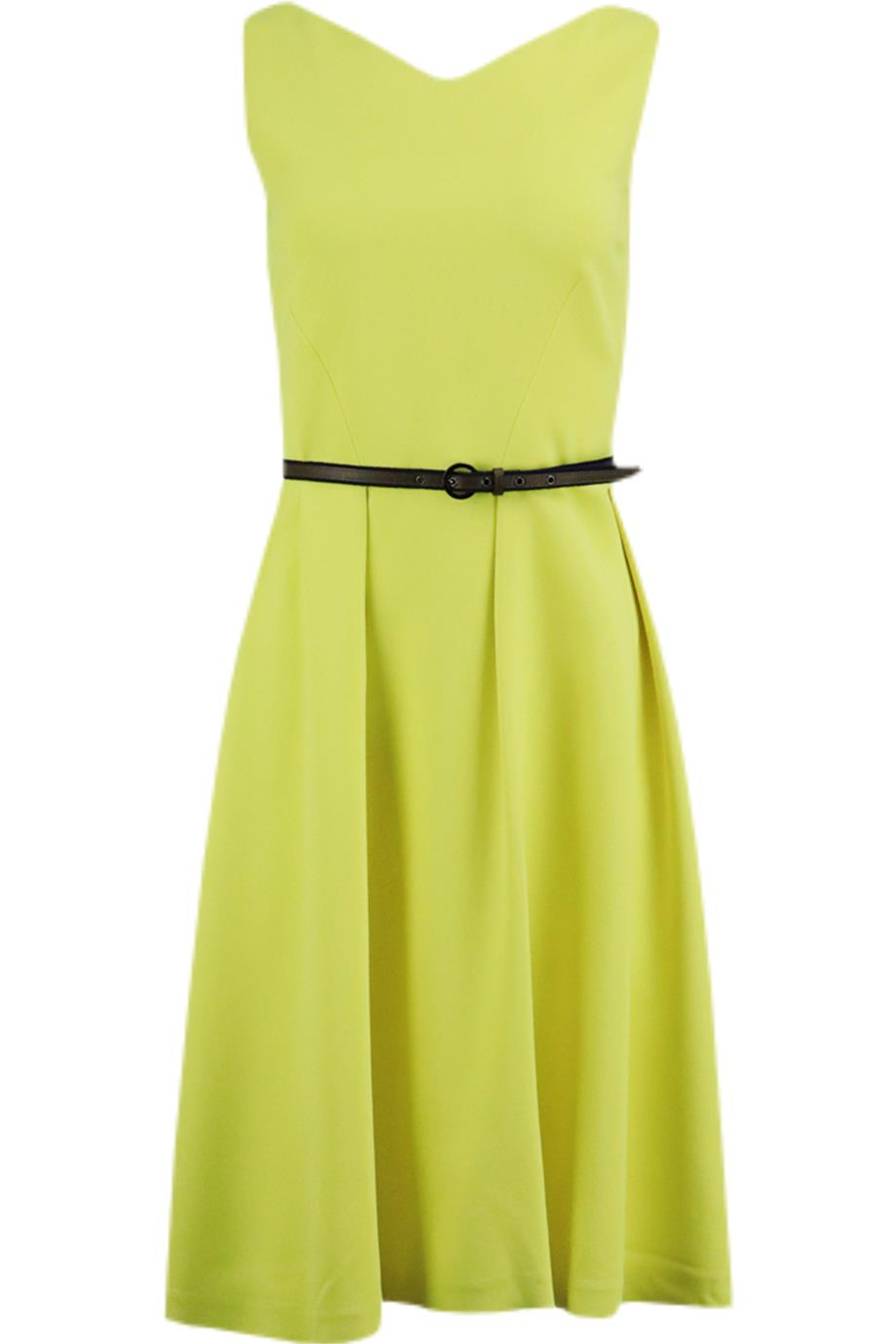 OSMAN BELTED JERSEY MIDI DRESS UK 10
