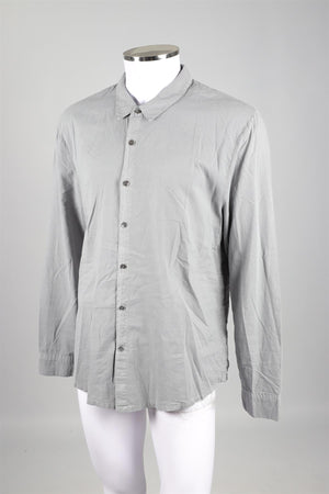 JAMES PERSE LOS ANGELES GREY MENS COTTON SHIRT LARGE