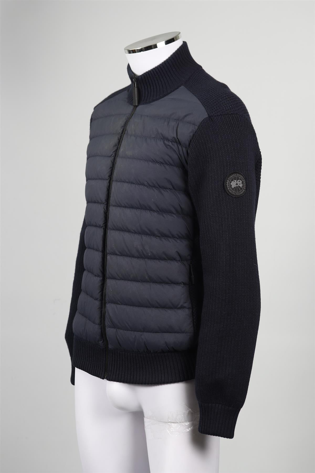 CANADA GOOSE MEN'S KNIT AND PADDED SHELL DOWN JACKET MEDIUM