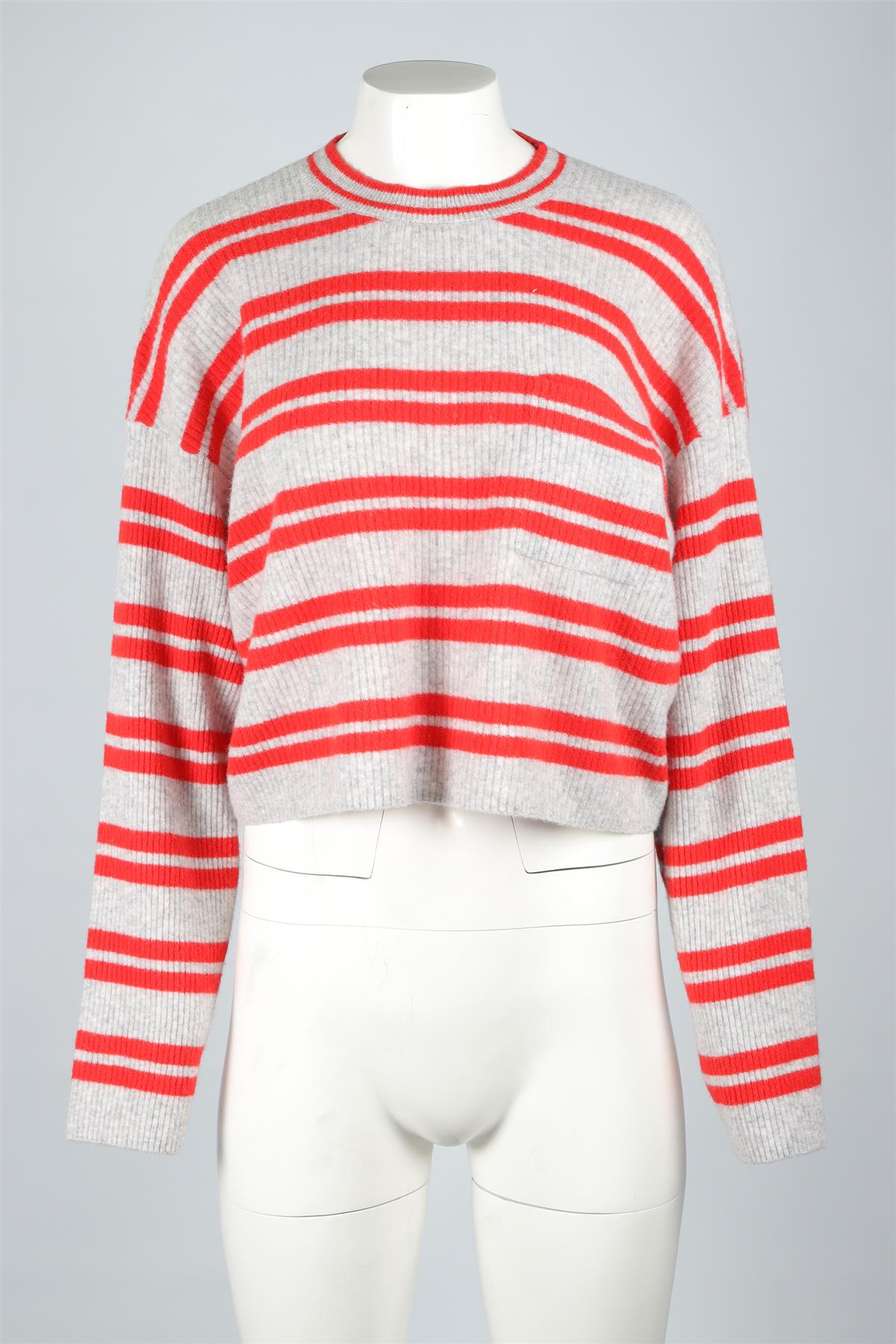 AMERICAN VINTAGE GREY WOOL SWEATER XSMALL-SMALL