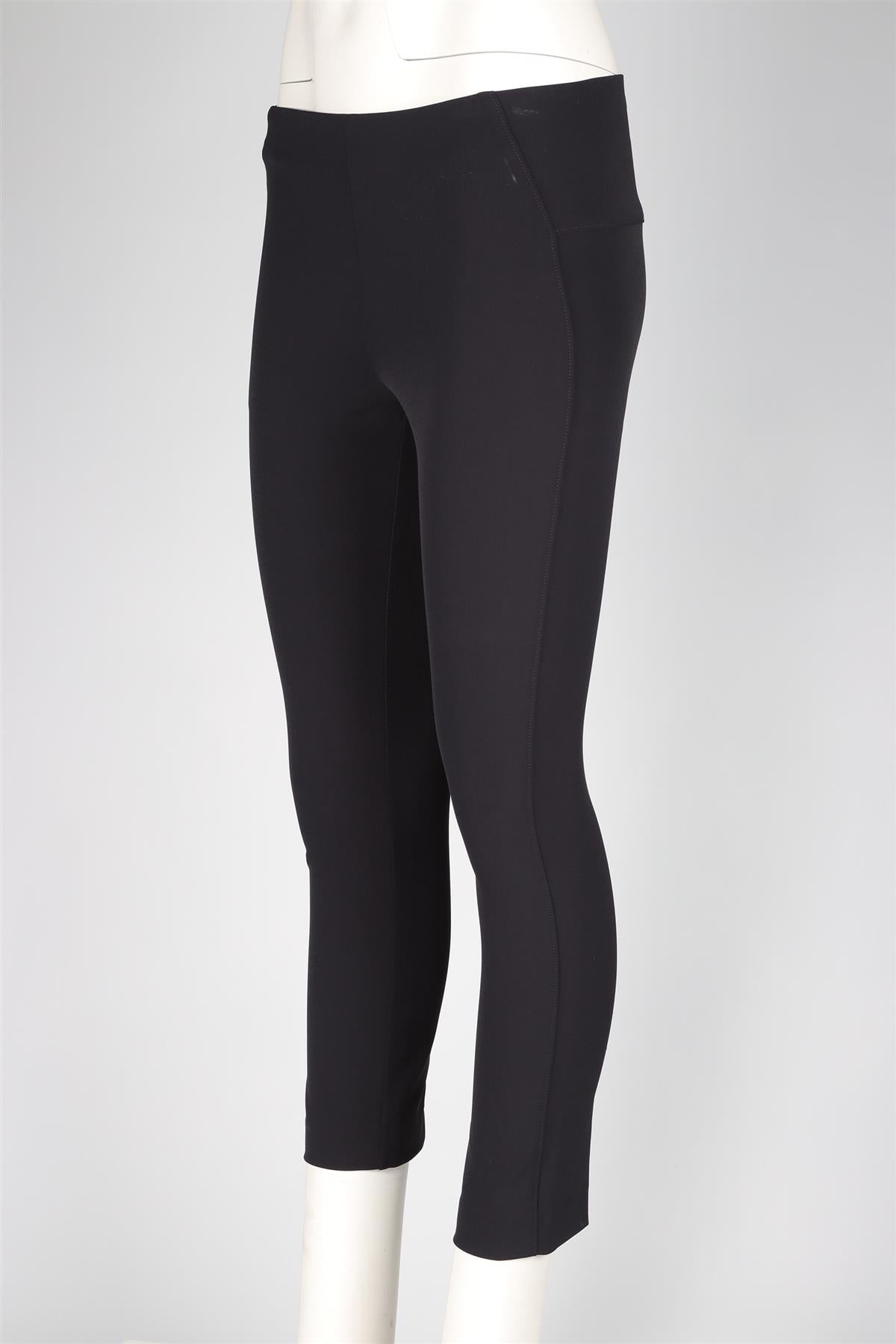 VERONICA BEARD NAVY CREPE SKINNY PANTS US 6 UK 10