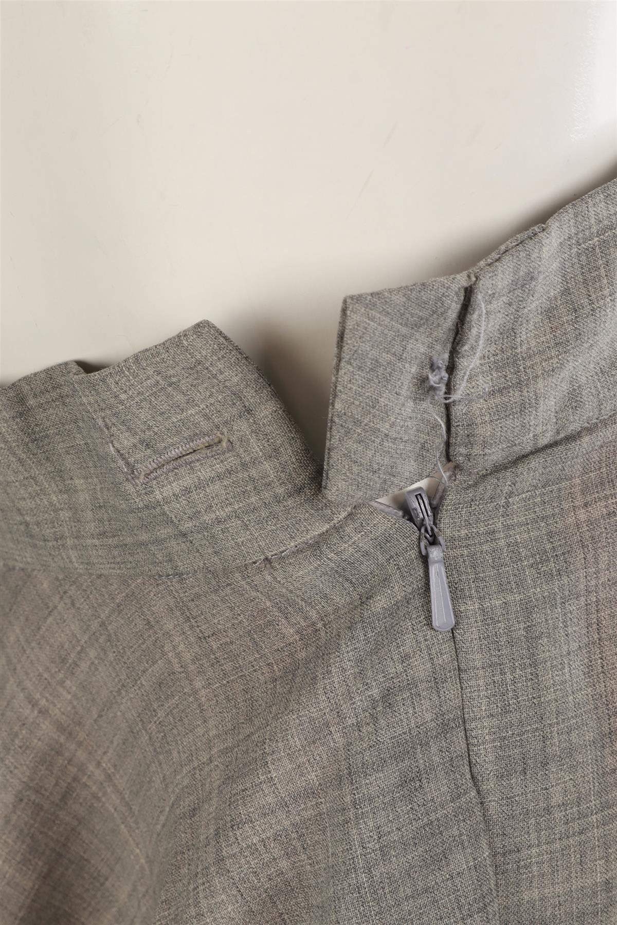 VIVIENNE WESTWOOD GREY WOOL MIDI SKIRT UK 10