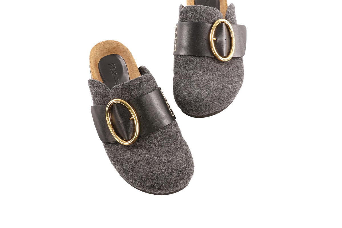 JW ANDERSON GREY FELT MULES EU 38 UK 5